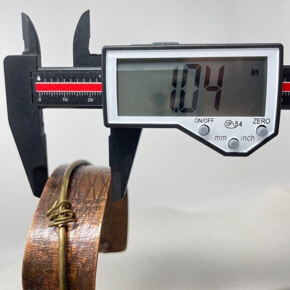 Handcrafted Adjustable Copper & Brass Cuff Bracelets Rustic Minimalist Artsy - Picture 16 of 16